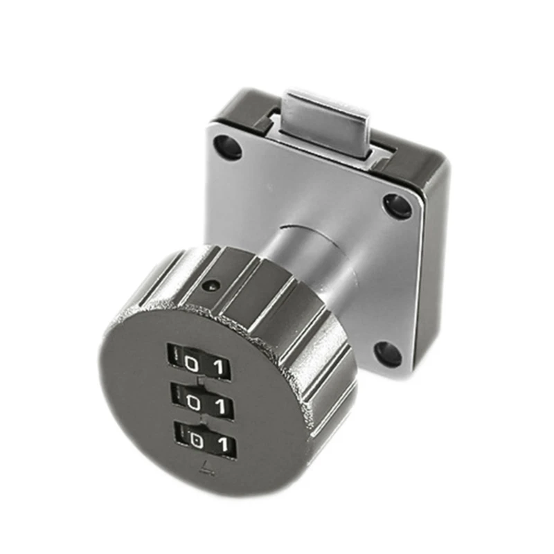 

Keyless Cam Lock 3-Digit Combination Cabinet Lock Drawer Mechanical Lock E65B