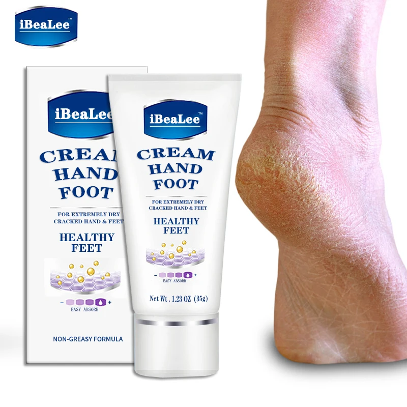 

iBeaLee Anti Crack Foot Cream Feet Peel Mask Remove Dead Skin Pedicure Repair Heel Chap Frostbite Mositurize Nourish Foot Care