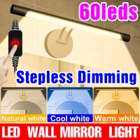 dc 5v led makeup mirror light bathroom dressing table lamp touch dimming led vanity mirrors light for bedroom decoration dresser