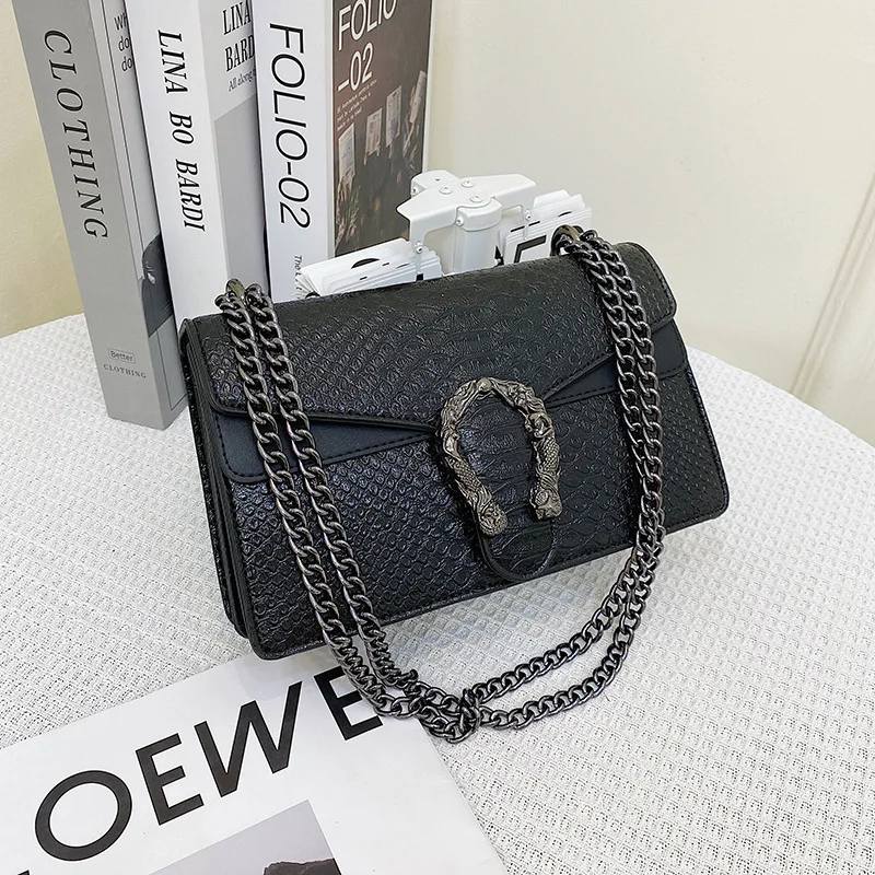 

Luxury Women Handbags Top Quality PU Leather Women's Designer Brand Shoulder Crossbody Bag And Purses Female Chain Messenger