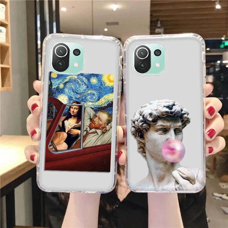 

Poco X3 Pro Case For Xiaomi Mi 11 Lite Case Mi 12 10T 9 Lite Soft TPU Funda Poco F3 M4 Pro X3 GT Nfc Art Painting Antifall Cover