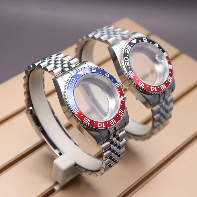 40 мм чехол Gmt Submariner Мужские часы ремешок Запчасти для Seiko nh35 nh36 Miyota 8215 Eta 2824 Move Men t 28 5