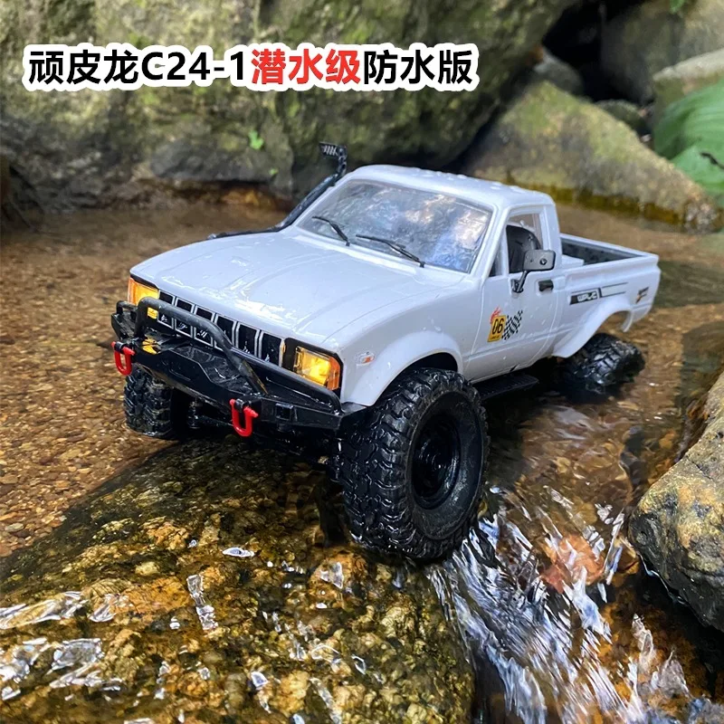

Wpl C24 Waterproof 1/16 2.4g 4wd Crawler High Speed Off-road Rtr Truck Rc Car Full Proportional Control Child Birthday Gift