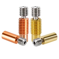 3d printer accessories e3d v6 titanium alloy red copper throat pipe all metal high temperature resistance m7 thread diy kit