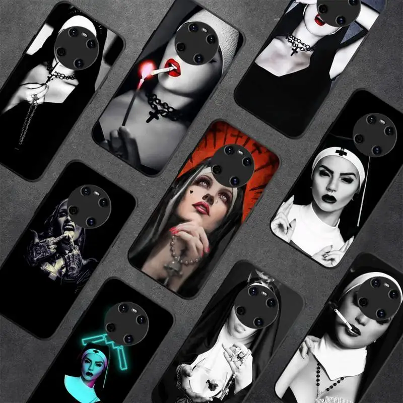 

Sister Style Nun Sexy Girl Phone Case For Huawei Y 5 Y62019 Y52018 Y92019 Luxury funda case for 9prime2019