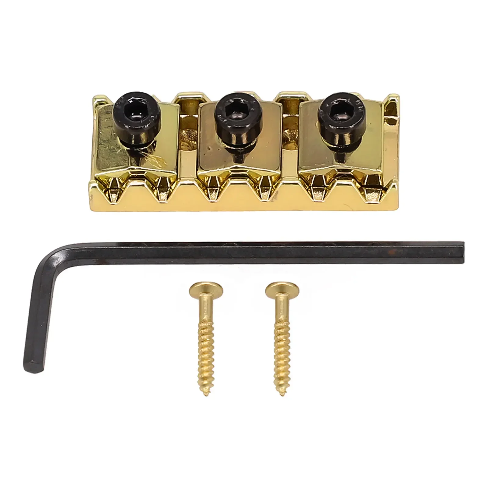 Гайка запорная для струн электрогитары 42 мм моста Floyd Rose Tremolo с крепежными винтами