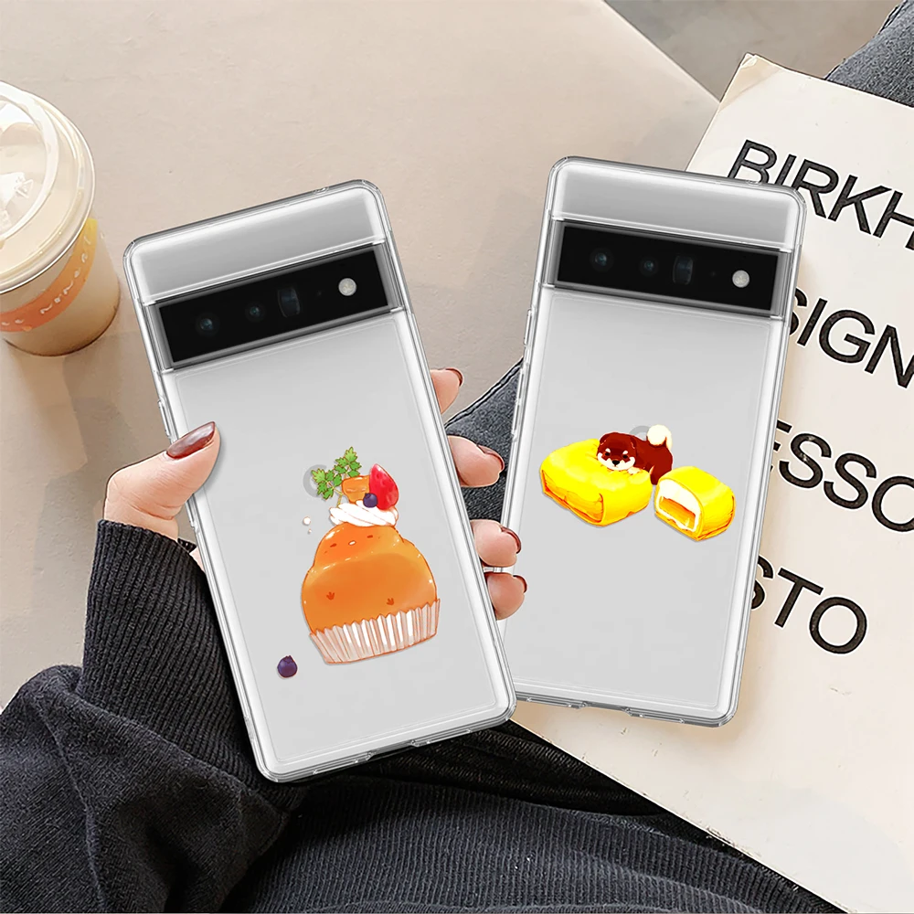 

Cake Dessert Phone Case for Google Pixel 7a 7Pro 7 6a 6 6Pro 5 5a 5G 4XL 4 2 3XL 2XL 3 3a 3aXL 4a Transparent Soft TPU Covers