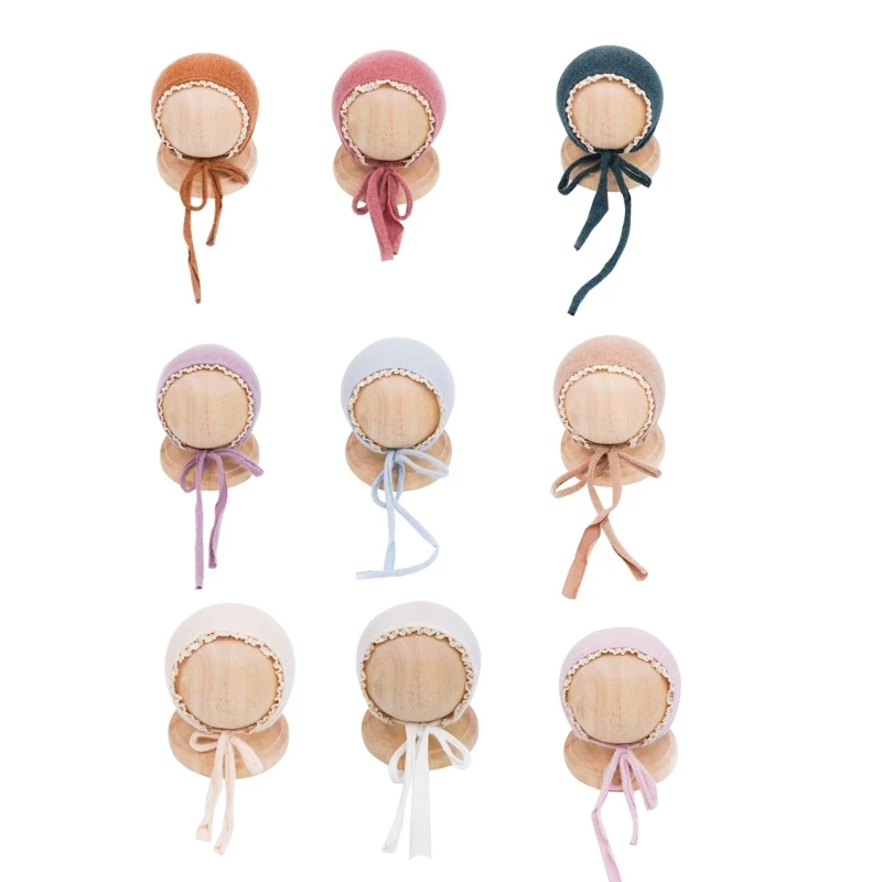 

Q81A Newborn Photography Props Bonnet Cap Knitted Cool Baby Boy Girl Photoshoot Prop Newborn Costume used for Boys Girls