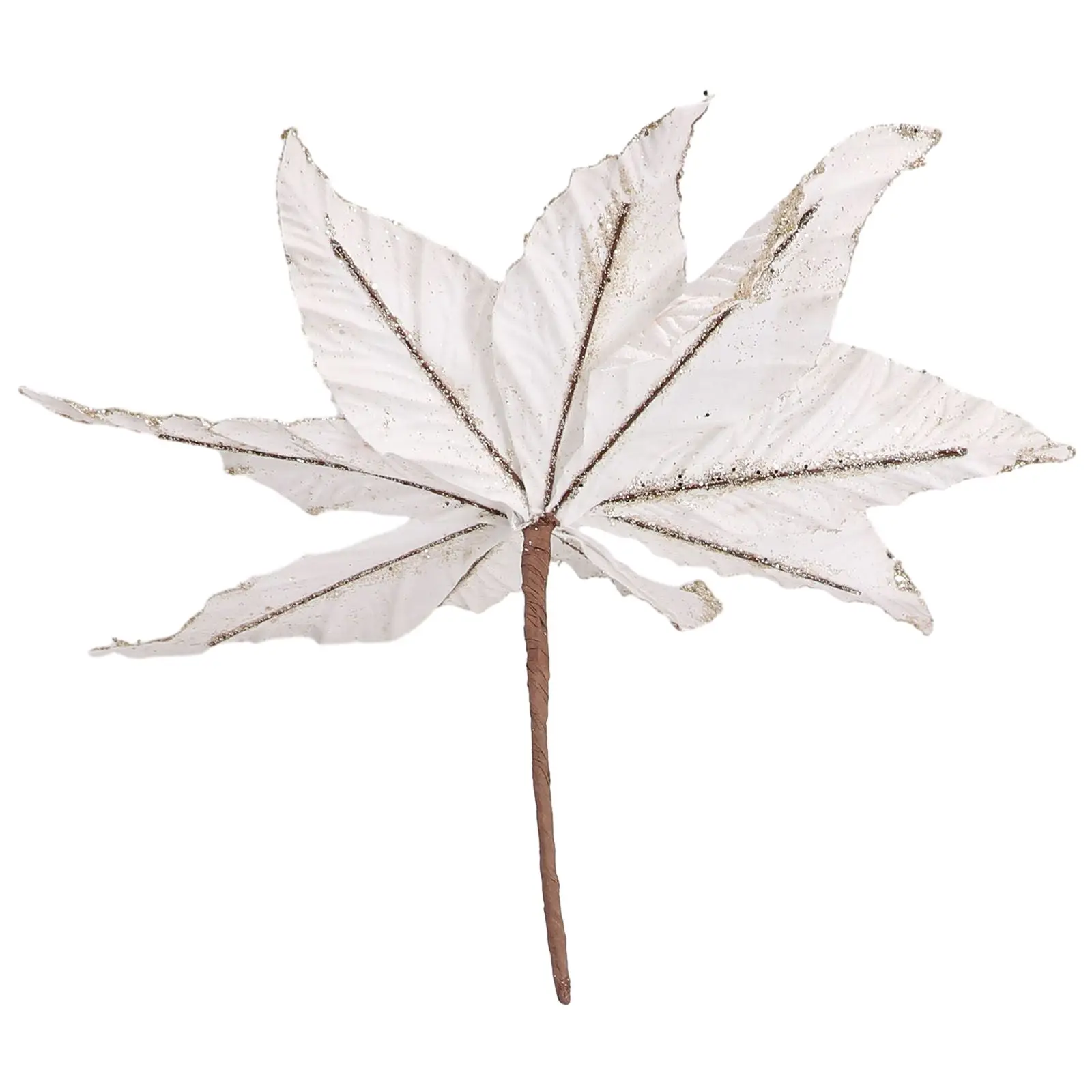 1 шт. 20/25 см блестящие искусственные рождественские цветы пуансеттии мурея