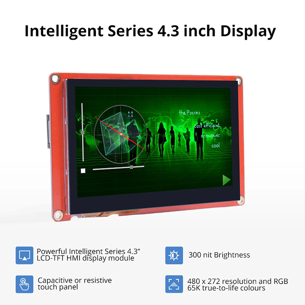 

4.3 Inch Capacitive/Resistive Touch Panel 480*272 Smart Capacitive/Resistive Screen Smart Display Screen for Electronic Supplies
