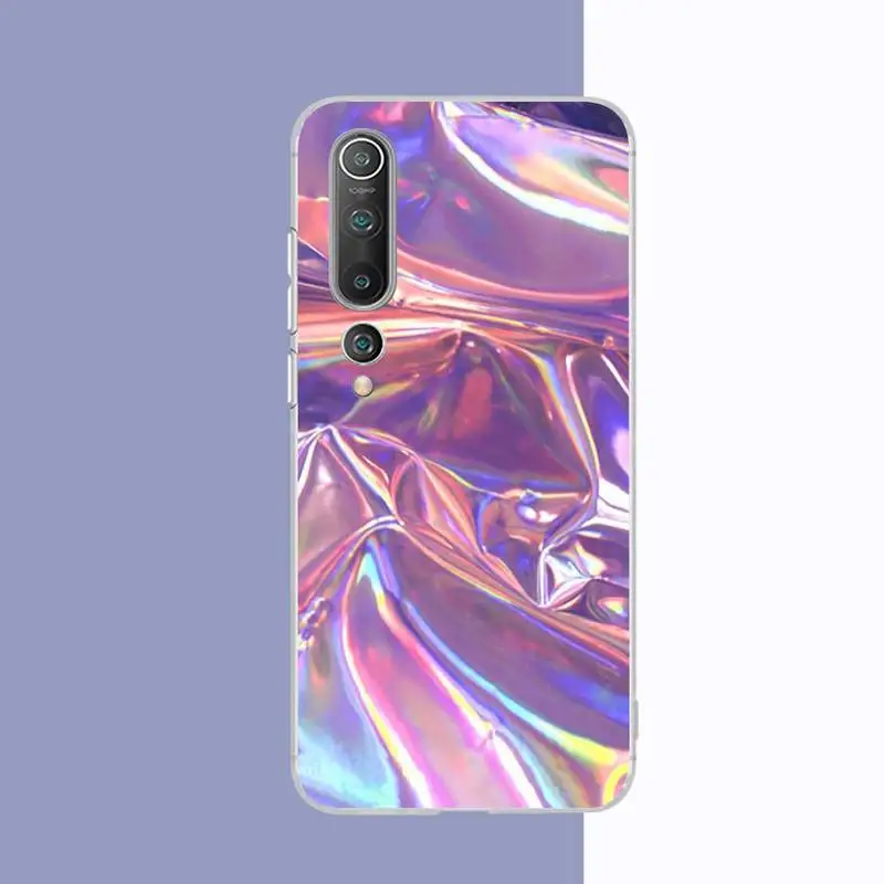 Радужный телефонный чехол Yinuoda с лазерной линией для Samsung S21 A10 Redmi Note 7 9 Huawei P30Pro Honor