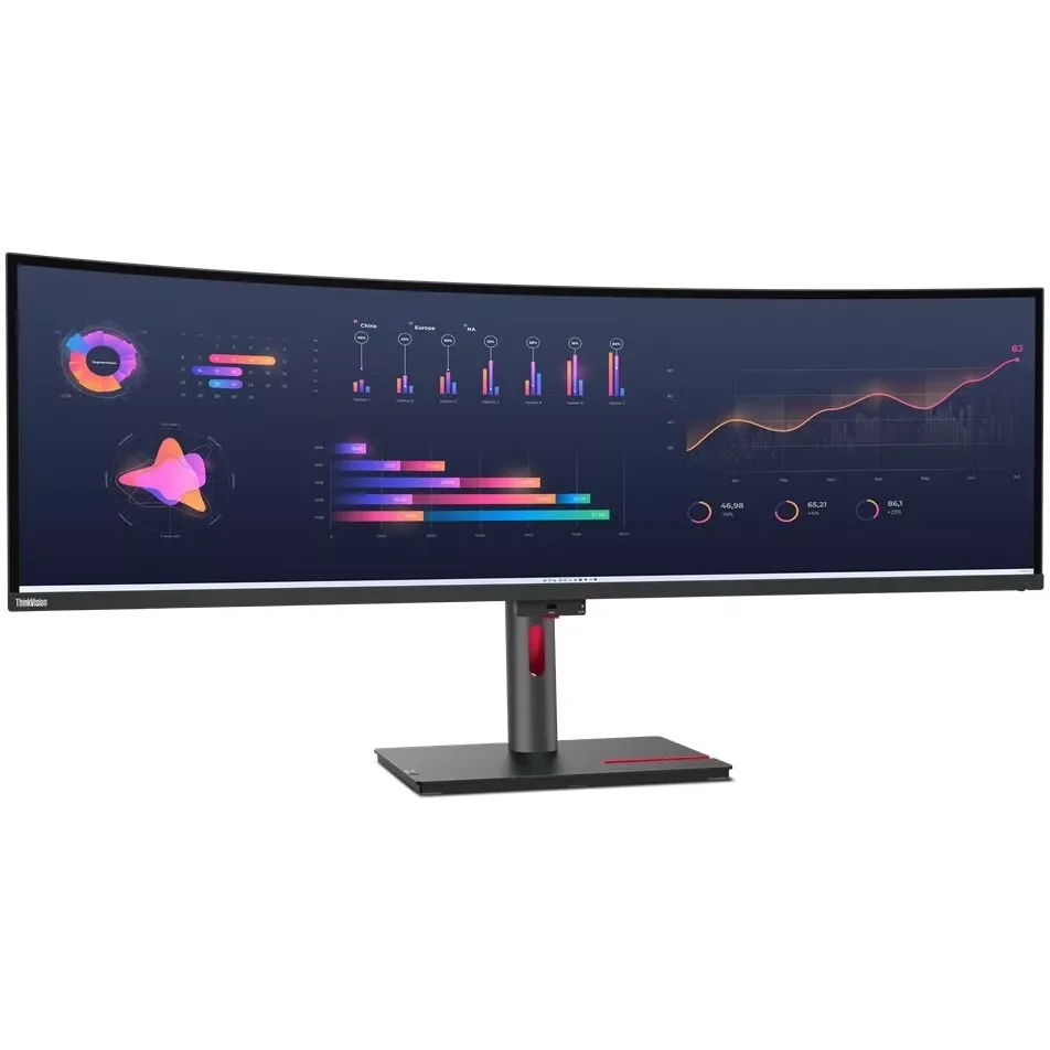 49-дюймовый сверхширокий изогнутый экран Lenovo ThinkVision P49w-30 настольный монитор для