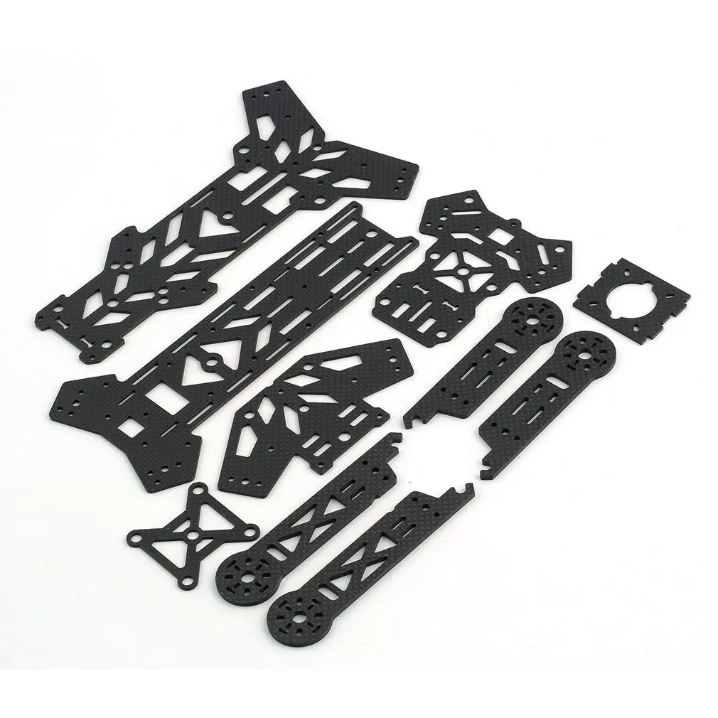 

300 wheelbase folding glass carbon set rack plate