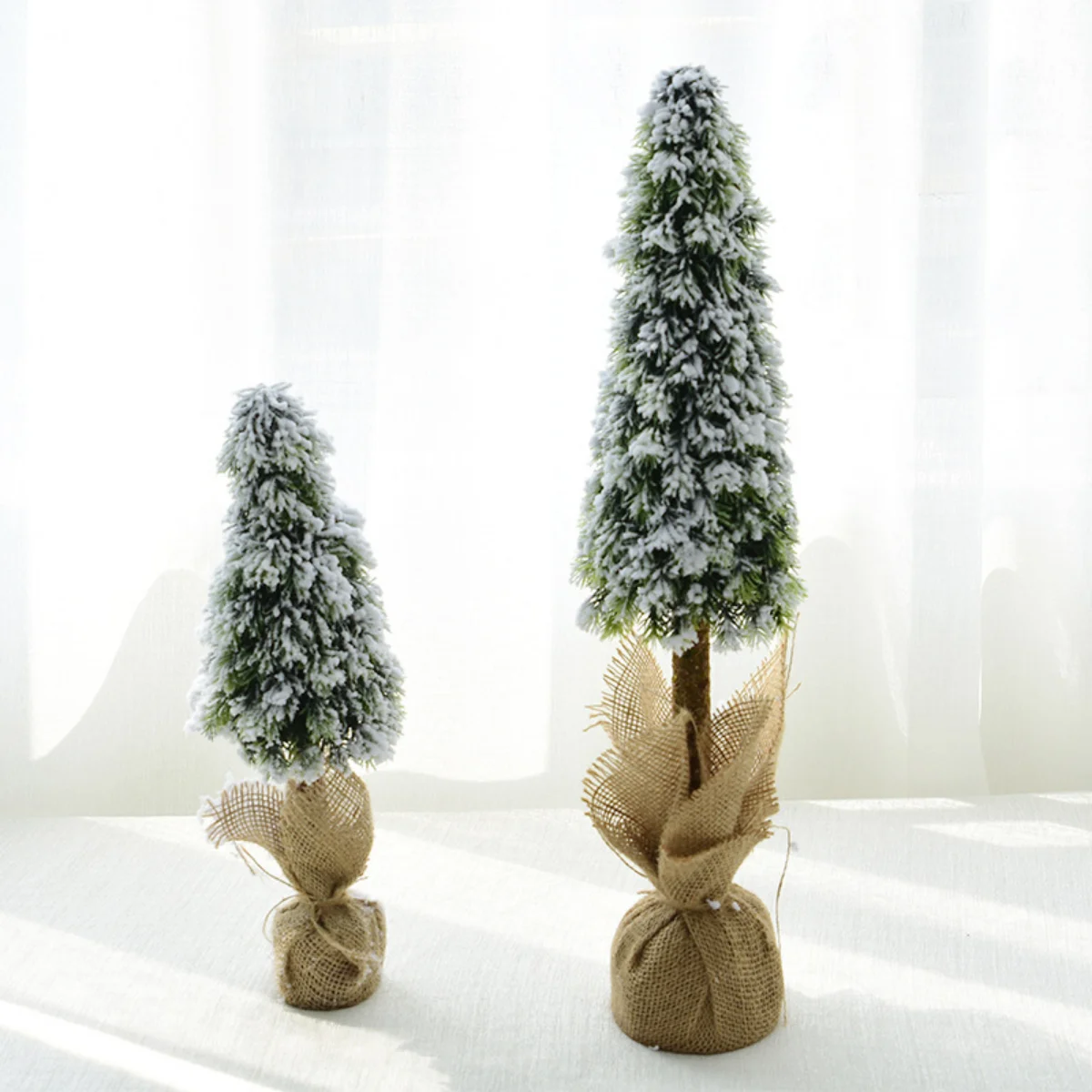 Christmas Tree Gifts Fake Pine Tree Table Desktop Ornament For Home Mall Window Snow Fir Decor Xmas Decoration 2023 images - 6