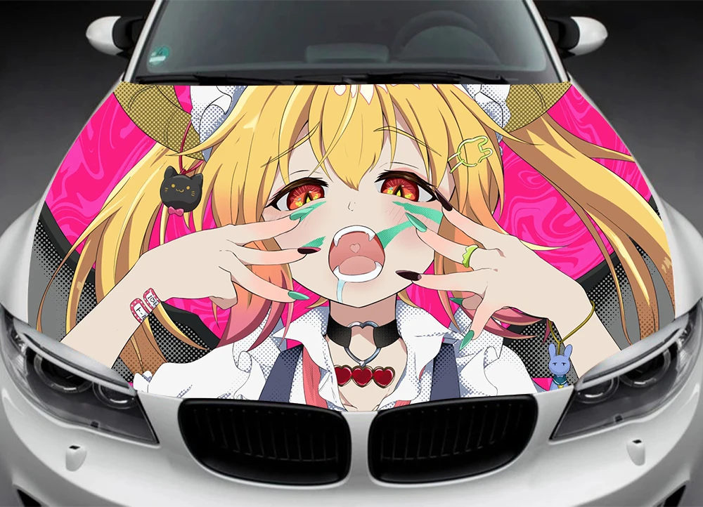 

Tohru Kobayashi Itasha Car Hood Decal, Sticker, Graphic, Wrap Decal, Truck Decal, Truck Graphic, Anime Bonnet Decal