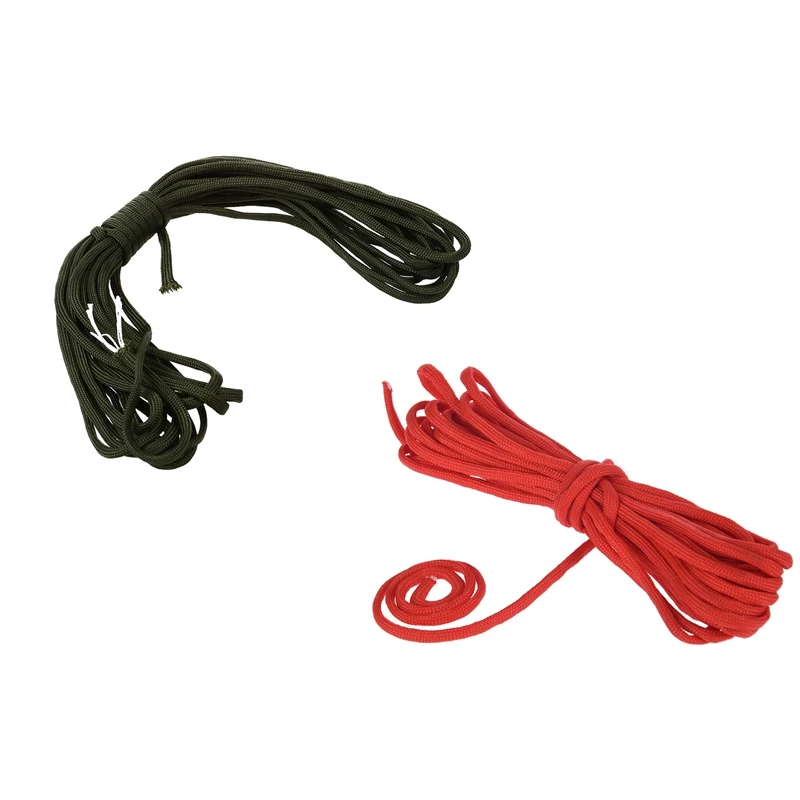 

Паракорд 550 2 шт., парашютный Канат с 7 жилами, красный, 50 футов и темно-зеленый, 25 футов