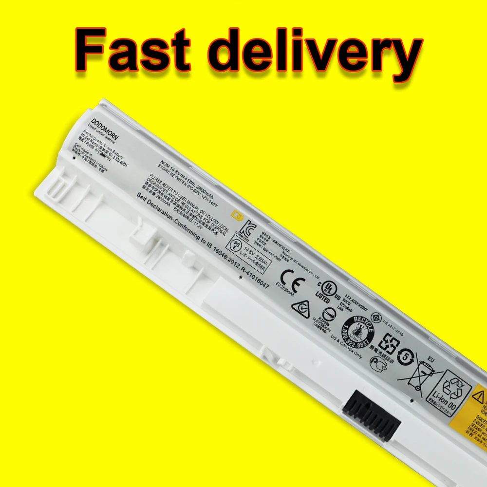 L12L4E01 Аккумулятор для Lenovo G400S G500S G405S G505S G410S G510S S410P S510P G50 G40 L12M4E01 L12S4E01 L12L4A02 2800 мАч 14 8 В