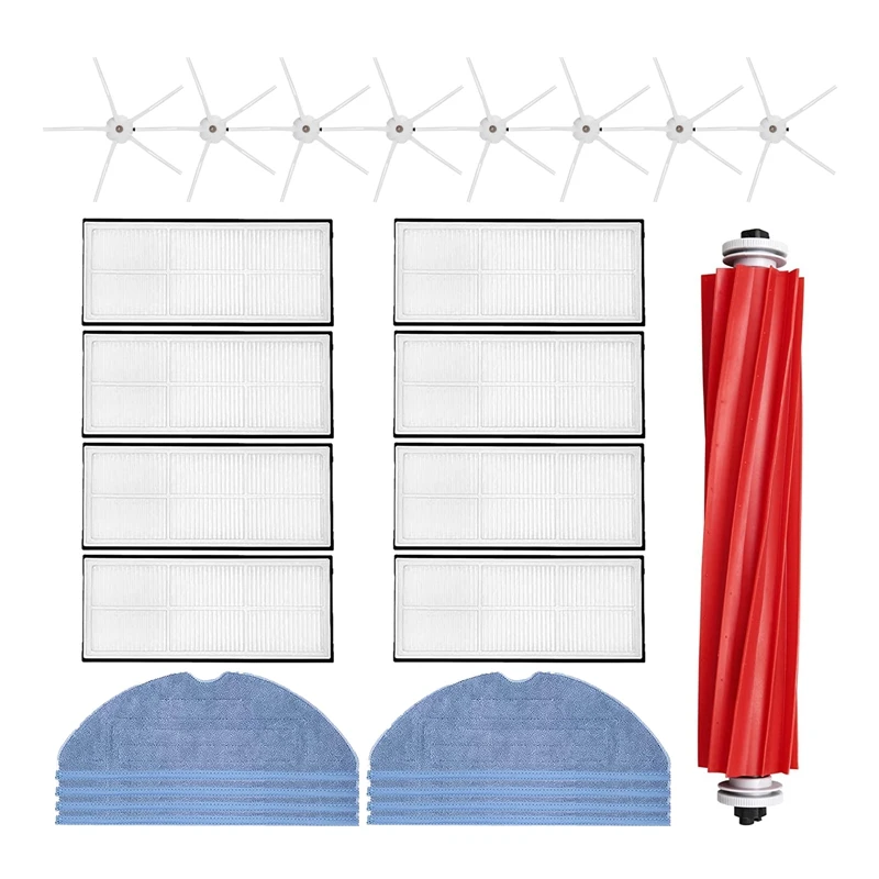 

Запчасти для Xiaomi Roborock T7S T7S Plus S7, фильтр НЕРА, тканевая основная боковая щетка для мытья, запчасти