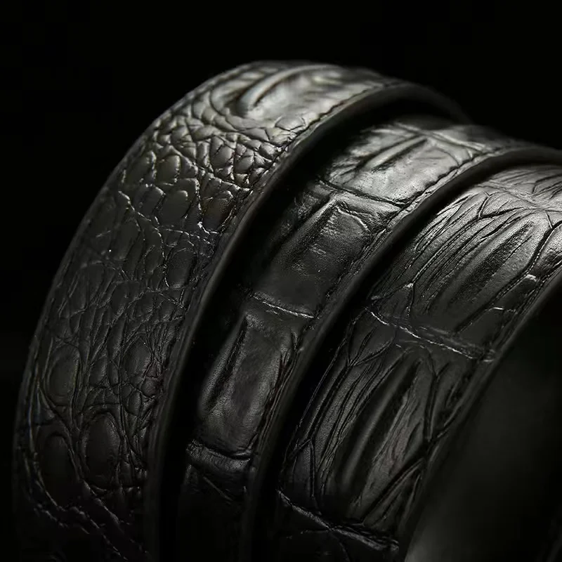 

Роскошный дизайнерский мужской кожаный ремень с автоматической пряжкой деловой Повседневный ремень мужской Молодежный универсальный рем...