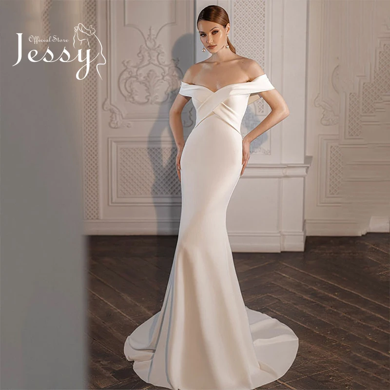 

Elegant Wedding Dress Embroidered Lace On Net With Mermaid Ball Gown Boat Neck Sleeveless Corset Bride Lace Up Vestido De Novia