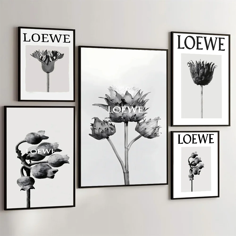 L-LOEWE Campaigns Vintage Posters Sticky Room Home Bar Cafe Decor Kawaii