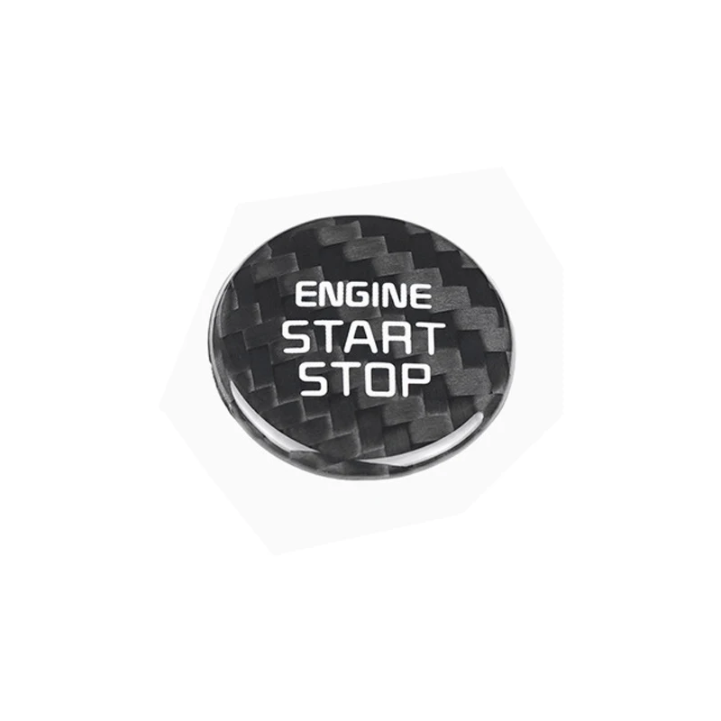 

Красный клей из углеродного волокна, кнопка остановки двигателя, внутренняя отделка для Hyundai Elantra/Santa Cruz/Tucson/Palisade