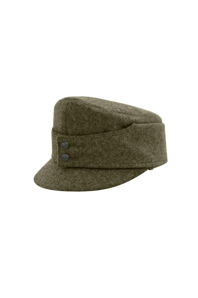 GHFA-004 Gebirgsjager Bergmütze Brown Grey Wool Field cap