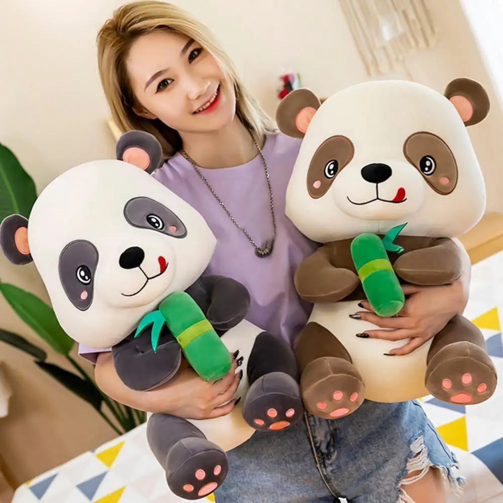 

Decorative Toy Wearable Small Stuffed Panda Plush Doll Photograph Prop Stuffed Panda High Simulation for Dorm
