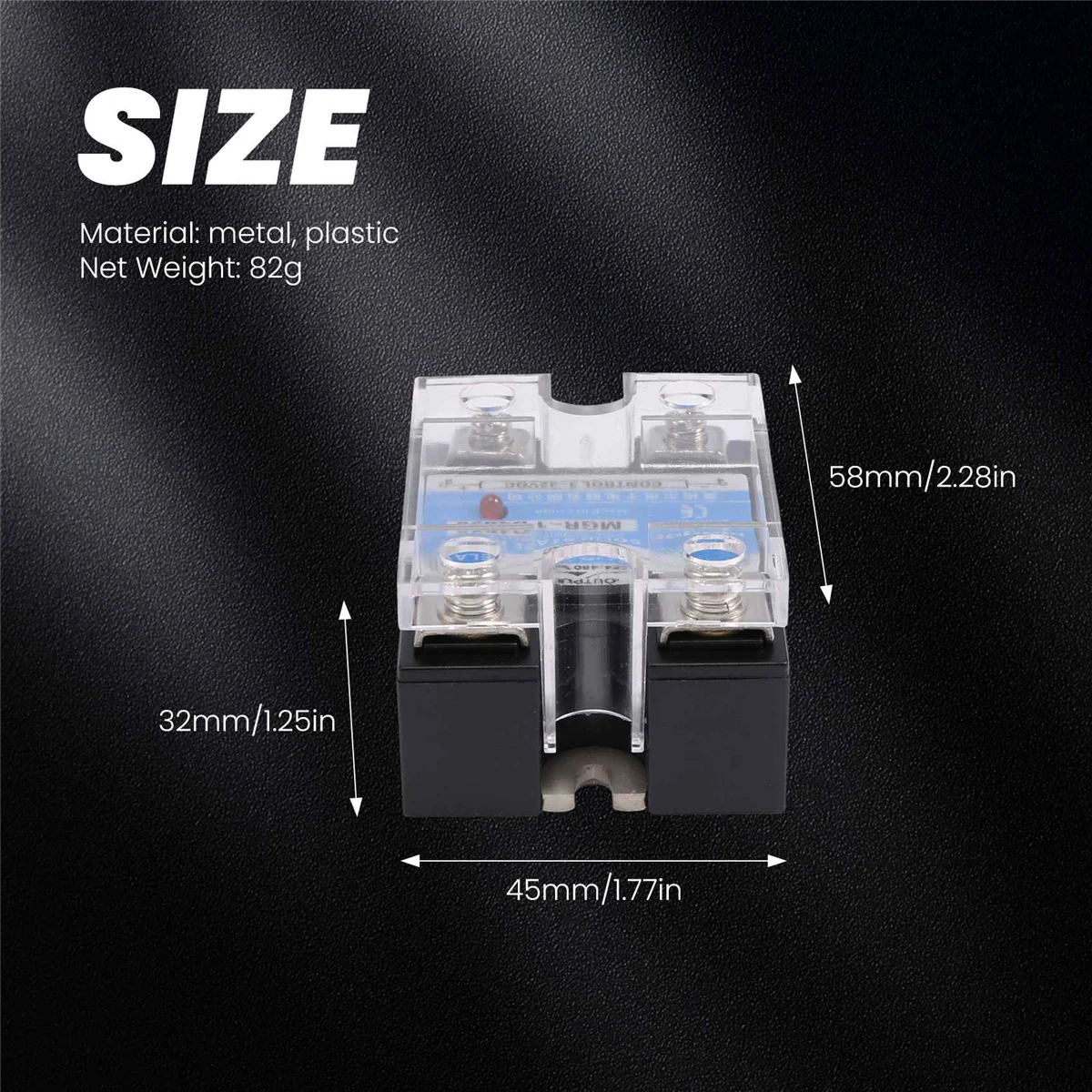 MGR-1 D4825 Однофазное твердотельное реле ССР 25А постоянного тока 3-32 В переменного