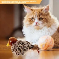 hot sell new cat toy sparrow shaped funny bird simulation sound toy simulation animal toys interactive electronic pet supplies