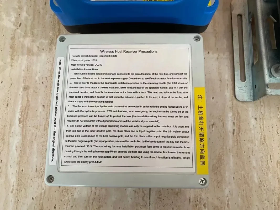 Yantai Baicai 5 двигателей беспроводной автокран пропорциональный пульт