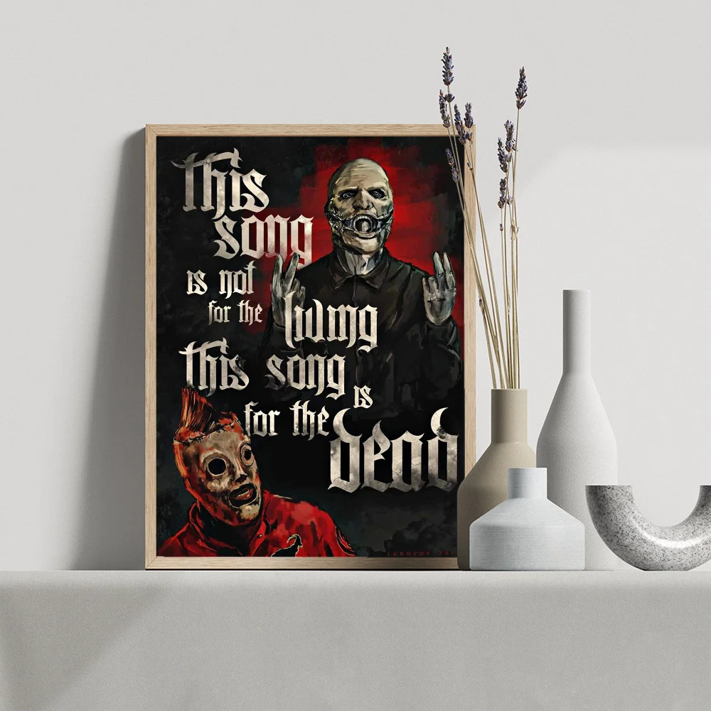 Classic Heavy Metal Rock S-Slipknot Good Quality Prints And Posters Vintage Room Bar Cafe Decor Home