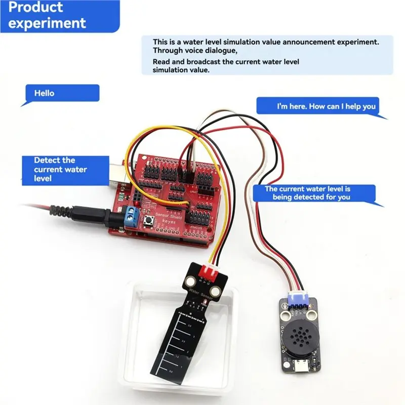 Фото Датчик уровня воды, совместимый с Arduino, 3.3V-5V DC, для определения уровня дождевой воды и измерения глубины/высоты поверхности жидкости №4