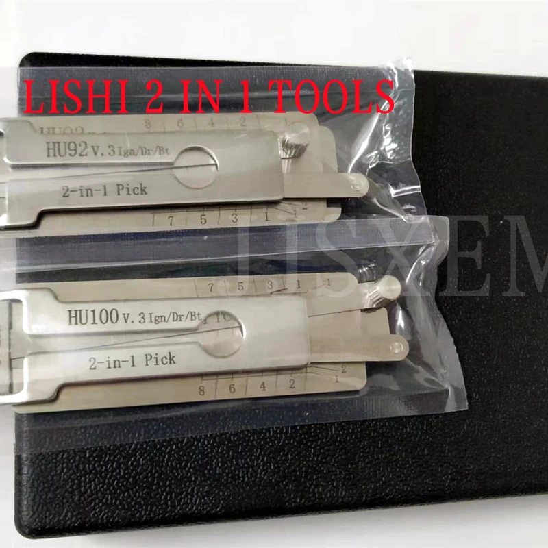 Декодер Lishi 2 в 1 инструмент HU100 HU92 HU66 HU101SIP22 слесарные инструменты для авто VW Audi Ford
