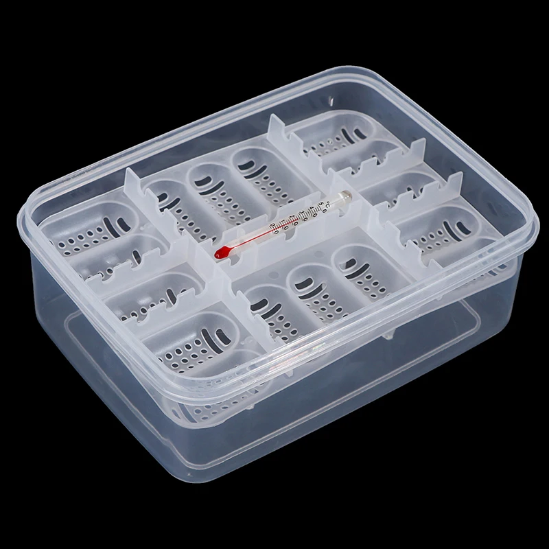 DIY 12 ячеек люк змея ящерица рептилии лоток для яиц устройство вылупивания