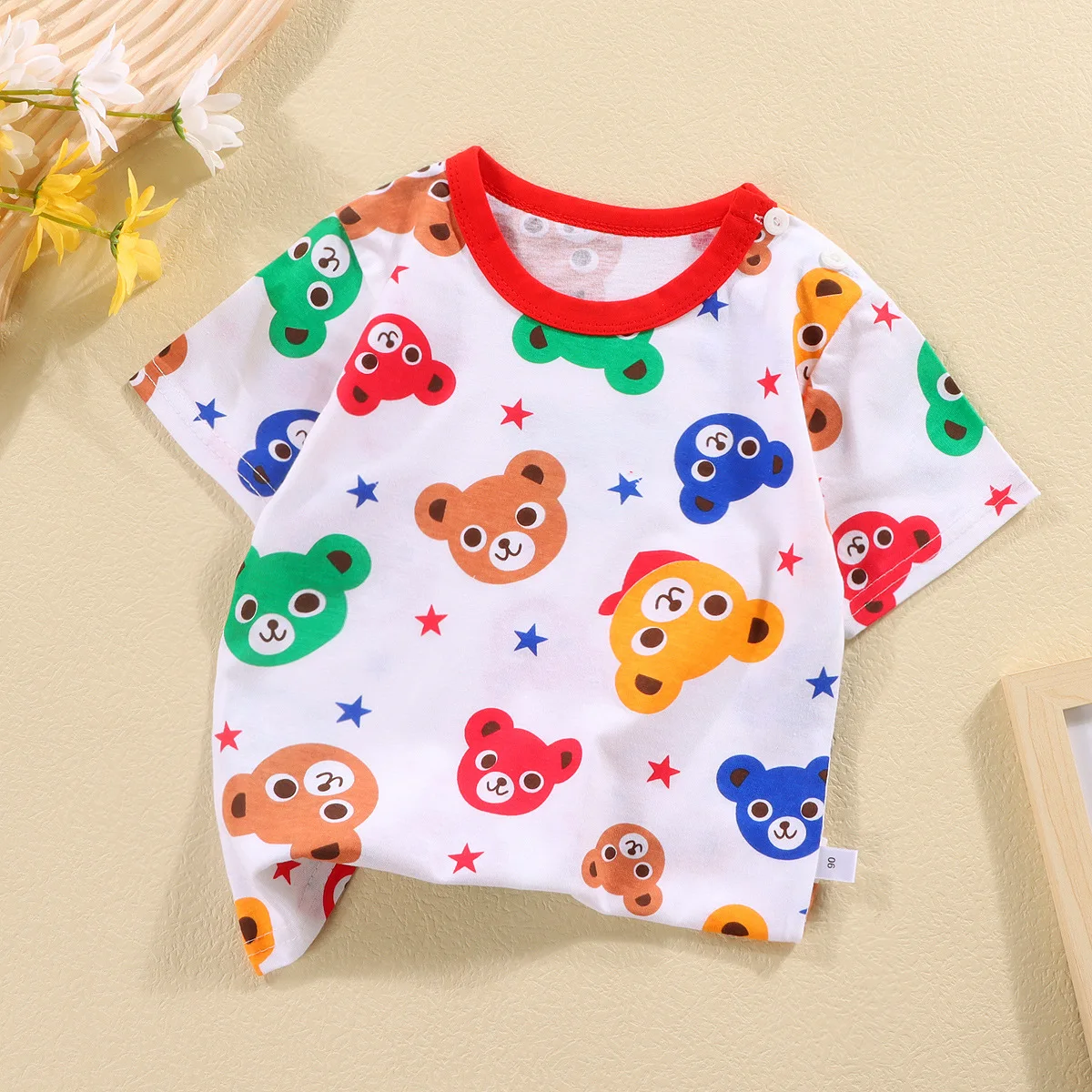 1-5Y Children's Short-sleeved Boys' Cotton T-shirt Cartoon Girls' Baby Tops Summer Tees Kids Clothing (art.: 3920d033e0857) - 3920d033e0857