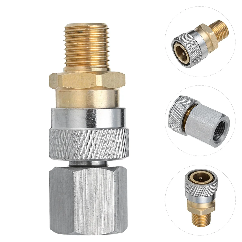 

1 Set Thread Useful Quick Air Pump Adapter Air Pump Connector Air Rifle Pump Parts
