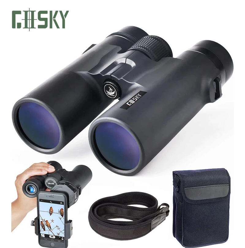 

Gosky 10x42 Roof Prism Binocular for Adults HD Professional Binoculars for Bird Watching Sports-BAK4 Prism FMC Lens Telescope