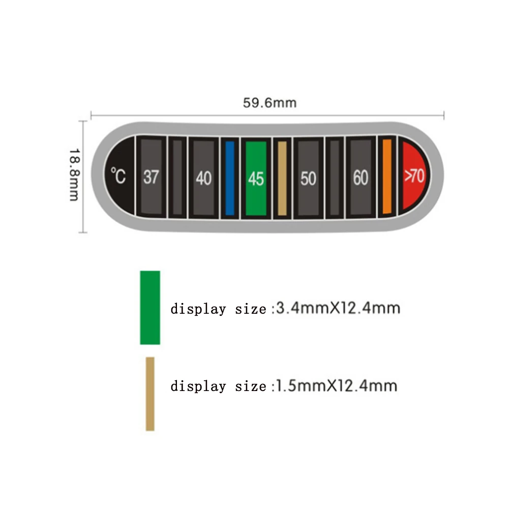 0-70 градусов Цельсия чашка чайник изменение цвета тестер температуры водостойкая