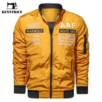 kenntrice spring autumn air force baseball jacket for men new embroidery cotton outerwear mens fashion clothing trend coat