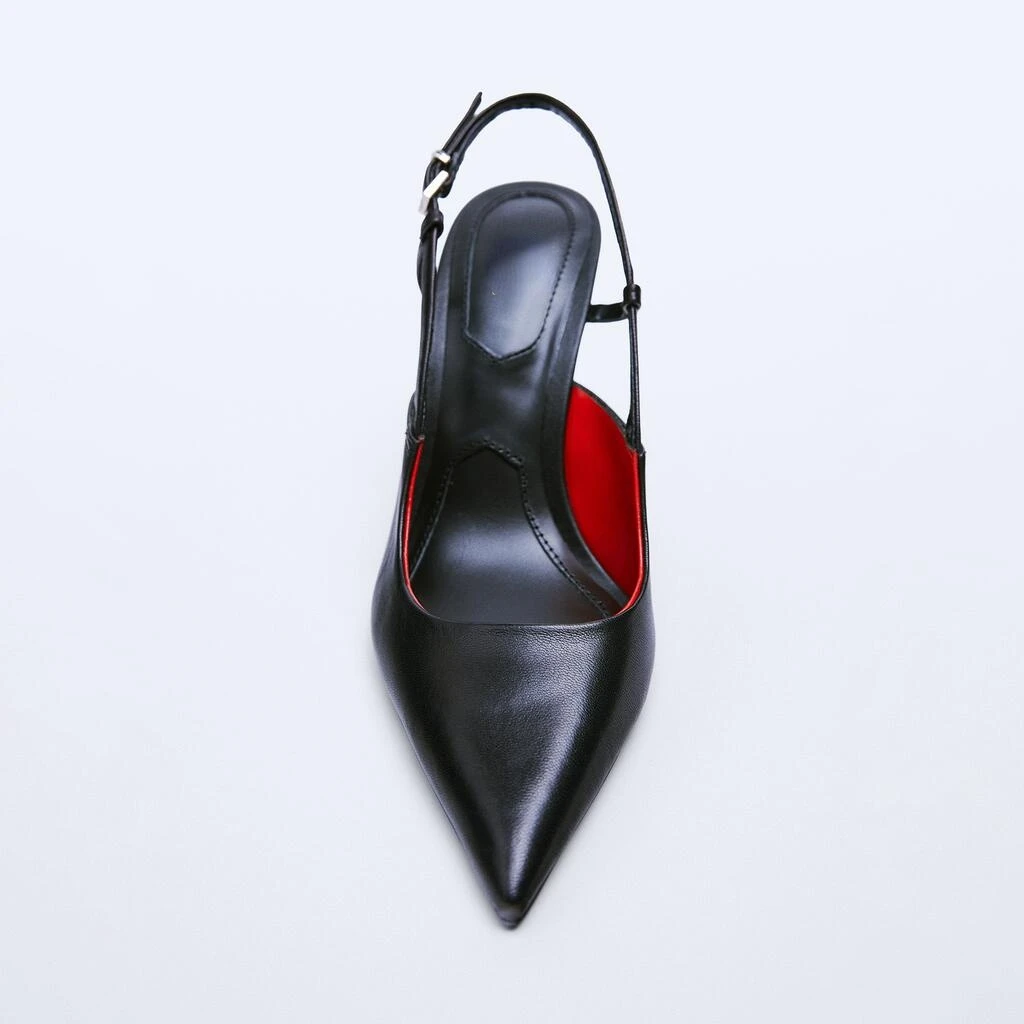 Женские босоножки на высоком каблуке с острым носком | Обувь