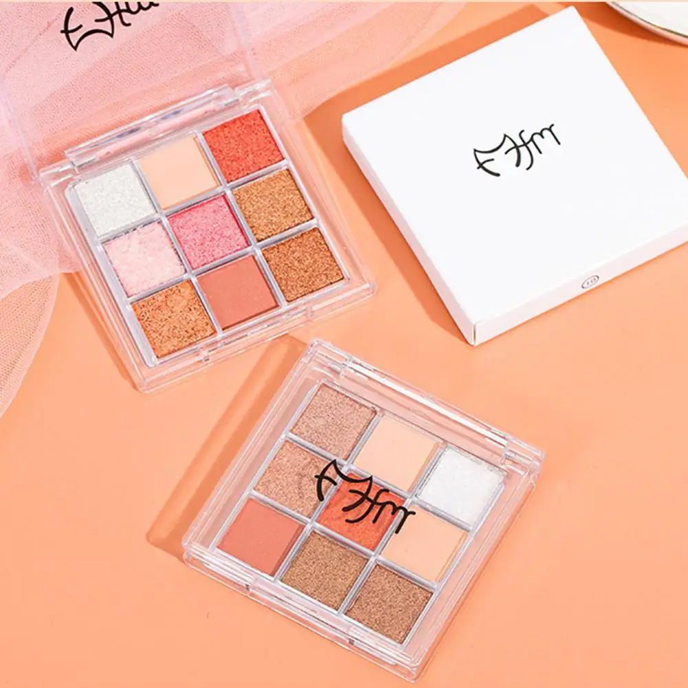 

9 color Super Nude and Matte eyeshadow Palette Shine Long Lasting Water proof Eye Shadow Pallete Shiny Eye Pigment makeup