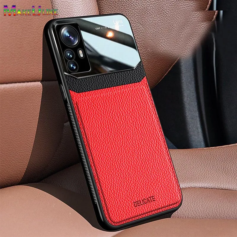 

Hybrid Case for Xiaomi Mi 12 Pro Case Leather Acrylic Ultra Thin Shockproof Phone Case for Xiaomi 12S 12T Pro 12Pro 12TPro Cover