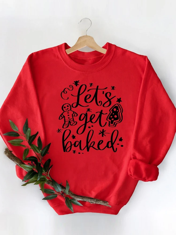 

Holiday Merry Christmas Sweatshirts Women Fashion Clothing Letter Sweet Trend 90s Casual Female Print Graphic Pullovers