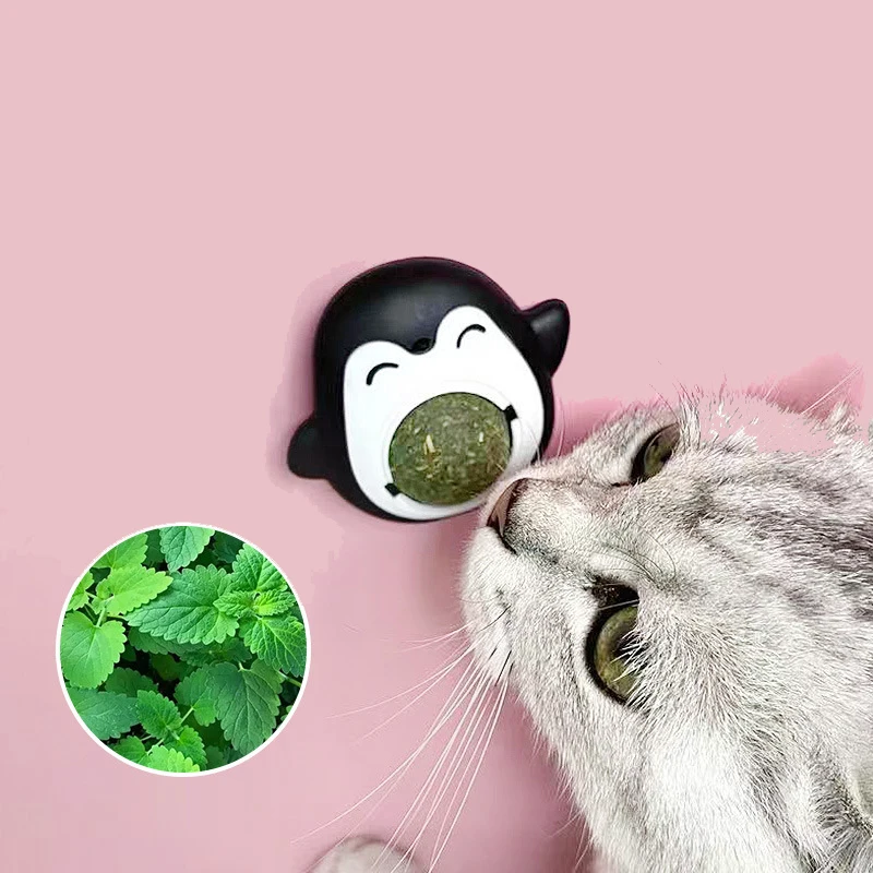 

ZOOBERS Random 6 Pack Catnip Toy for Cats Healthy Catnip Wall Ball 360° Rotating Cat Licking Balls Help Cats Clean Their Teeth