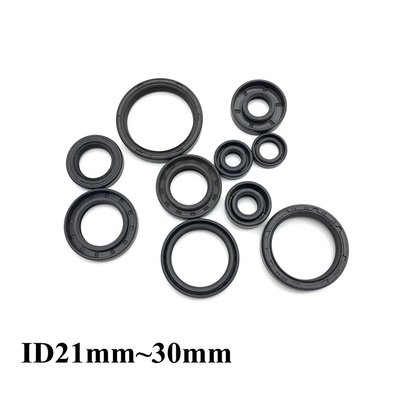 

5pcs ID 28mm OD 35mm ~ 62mm Height 5mm ~ 12mm TC/FB/TG4 Skeleton Oil Sealing Rings NBR Double Lip Seal Gasket For Rotation Shaft