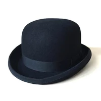black presidentia hat steampunk victorian formal dome wool felt vintage magic fedoras mad hatter president bowler hat