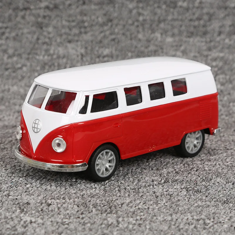 

Simulation Retro Bus Model Alloy Pull Back Classic Old Bus Children's Toy 1:36 Die-cast Alloy Pull Back Car Model Car Decoration