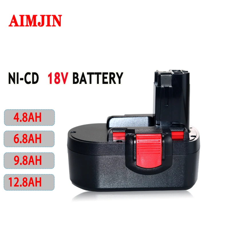 

Rechargeable 18V 4.8/6.8/9.8/12.8Ah Ni-CD Tool Battery for Bosch BAT181 Power Bank Battery BAT043 BAT045 BAT046 BAT049 BAT120