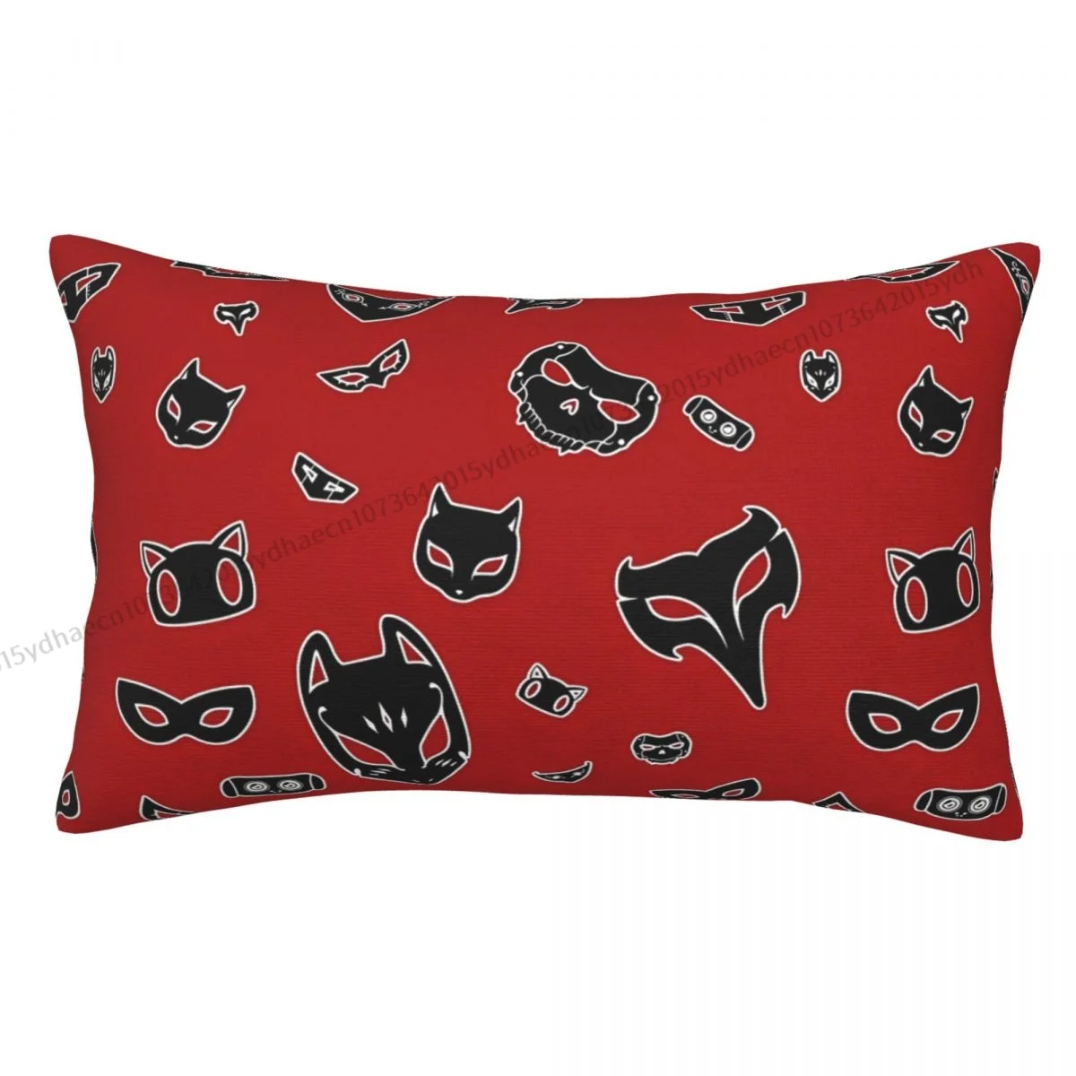 

Royal Phantom Thief Mask Pattern Printed Pillow Case Persona 5 Backpack Cushions Covers Washable Sofa Decor Pillowcase